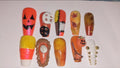 Pumpkin spice handmade press on nails set